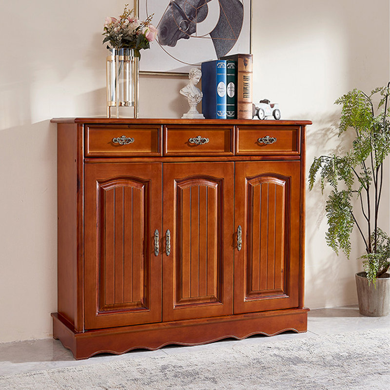 かぽえらーしょっぷ♡ DICIXA 18 Pair Solid Wood Shoe Storage Cabinet | Wayfair